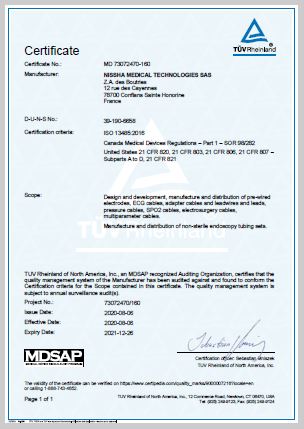 <p>ISO 13485:2016 MDSAP</p>